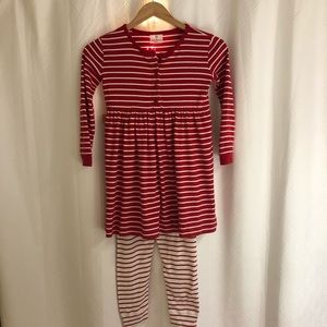Hanna Andersson play dress & coleggings size 6/7